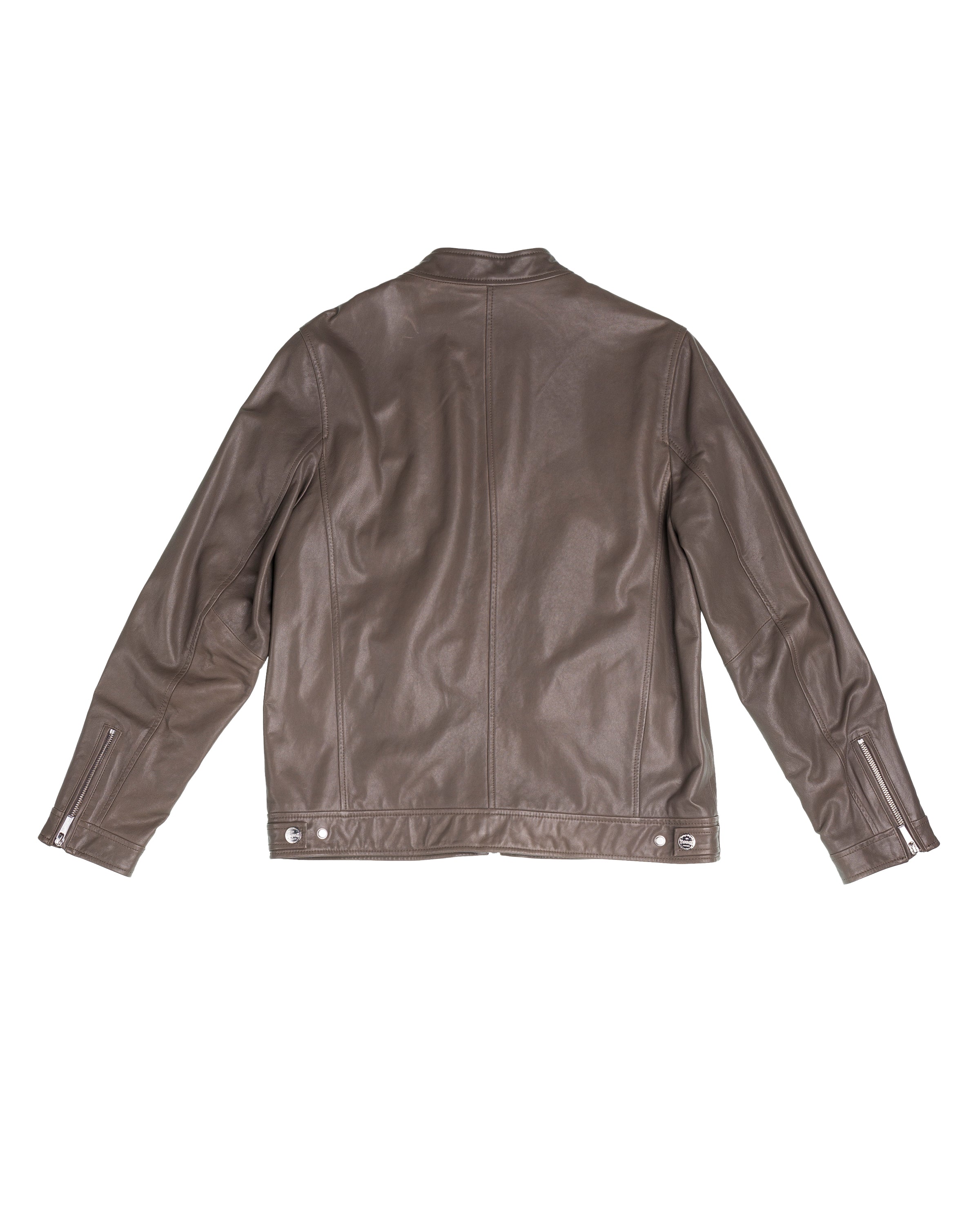 TOUGH JEANSMITH ZIPPER LEATHER JACKET #T23F-002