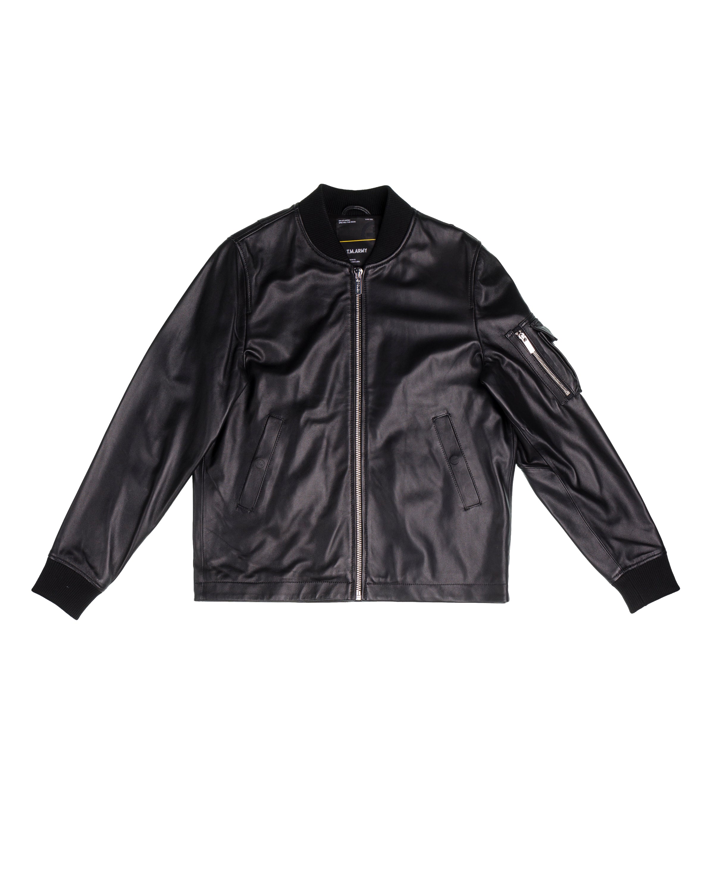 TOUGH JEANSMITH Zipped leather jacket