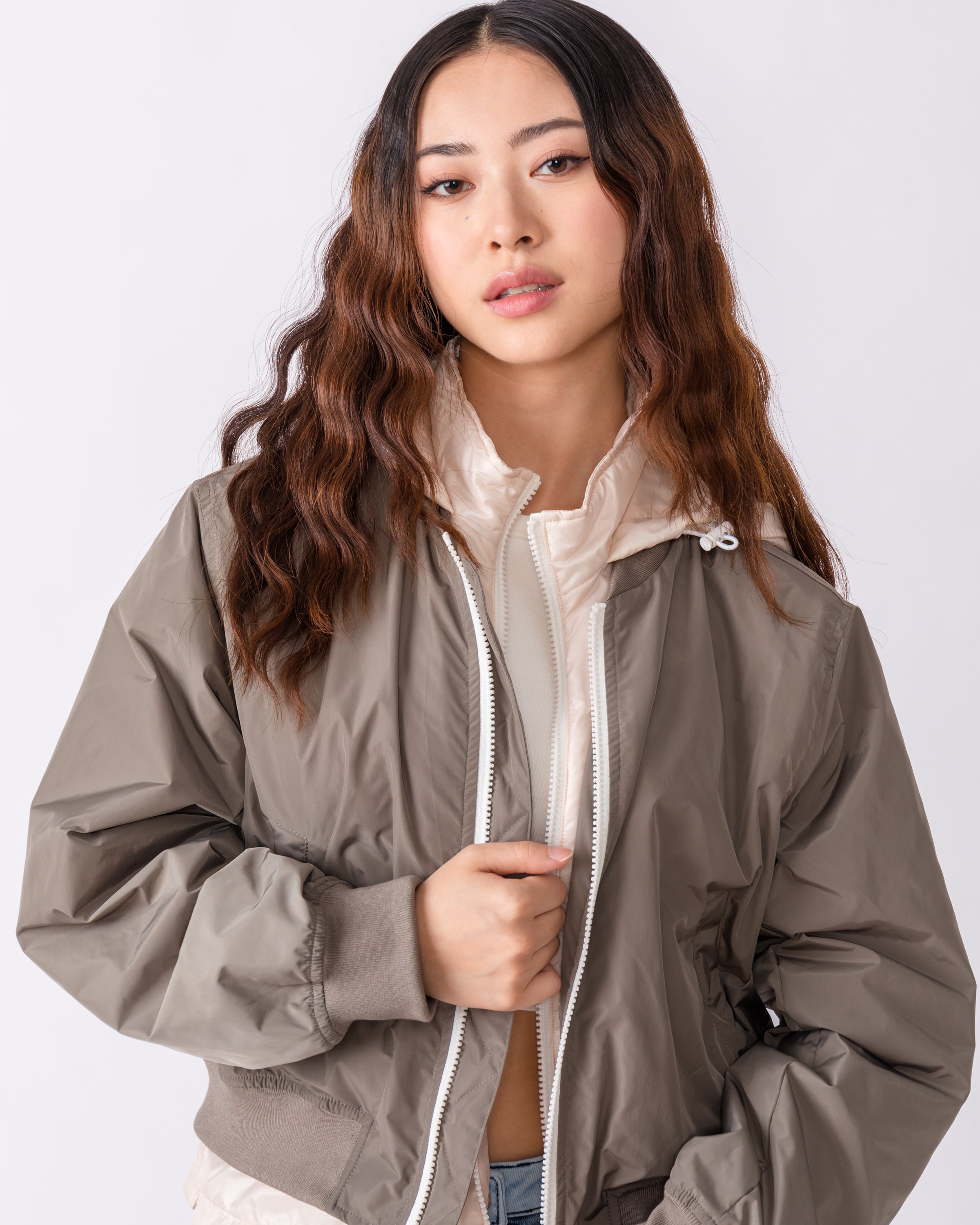 TOUGH JEANSMITH fake two-piece military cotton jacket