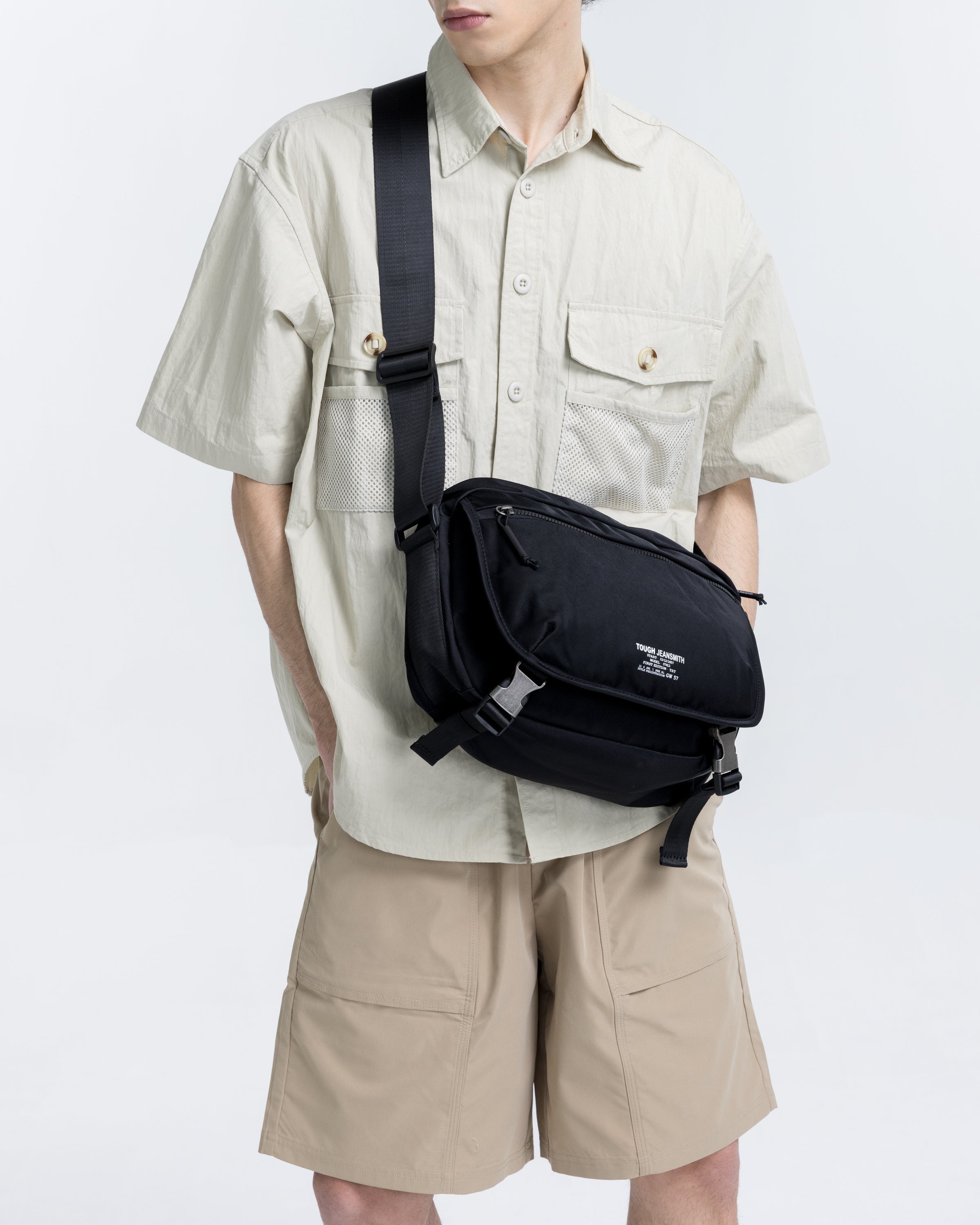 TOUGH JEANSMITH nylon crossbody bag