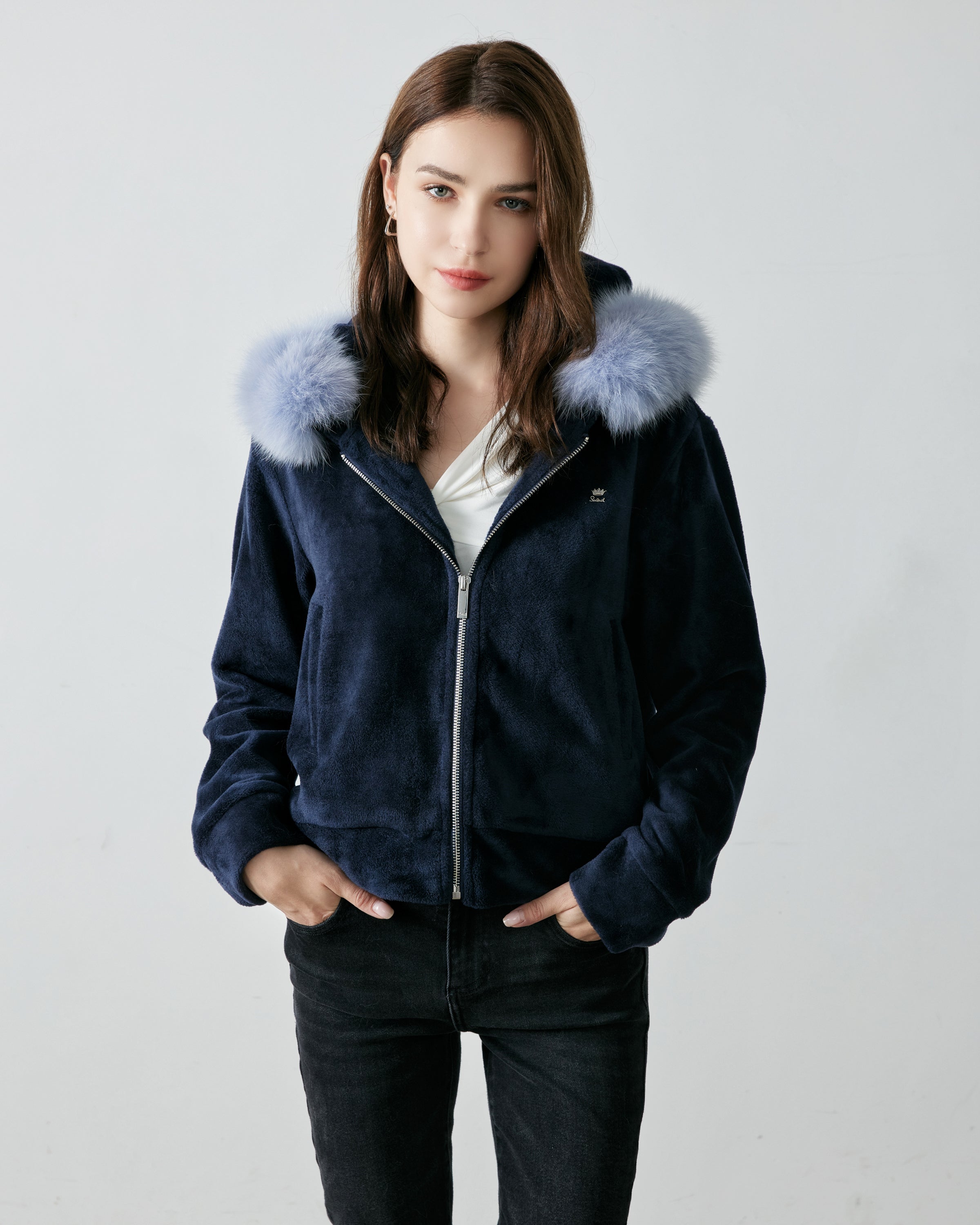 Short hair fur outlet coat