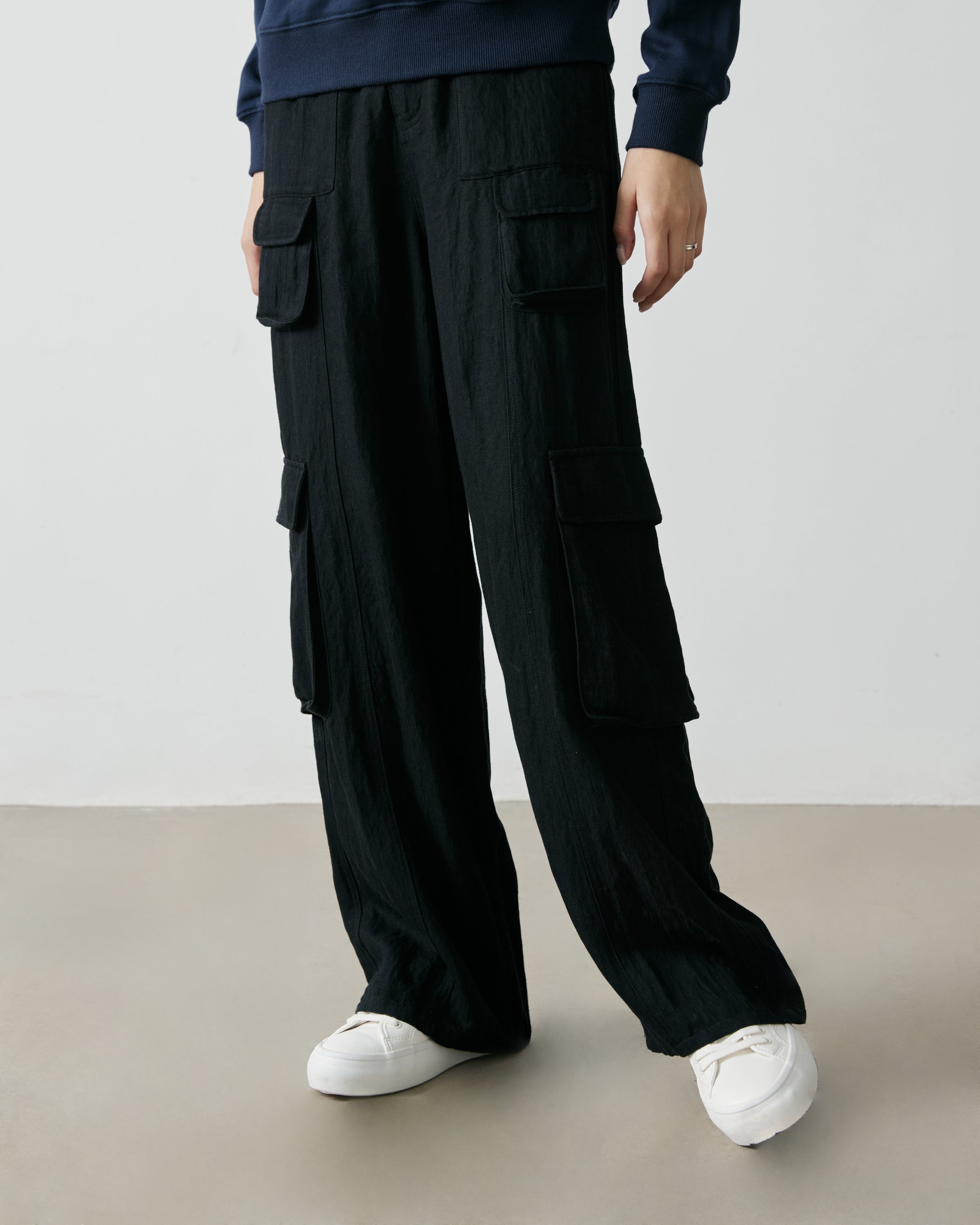 Salad multi-pocket casual trousers