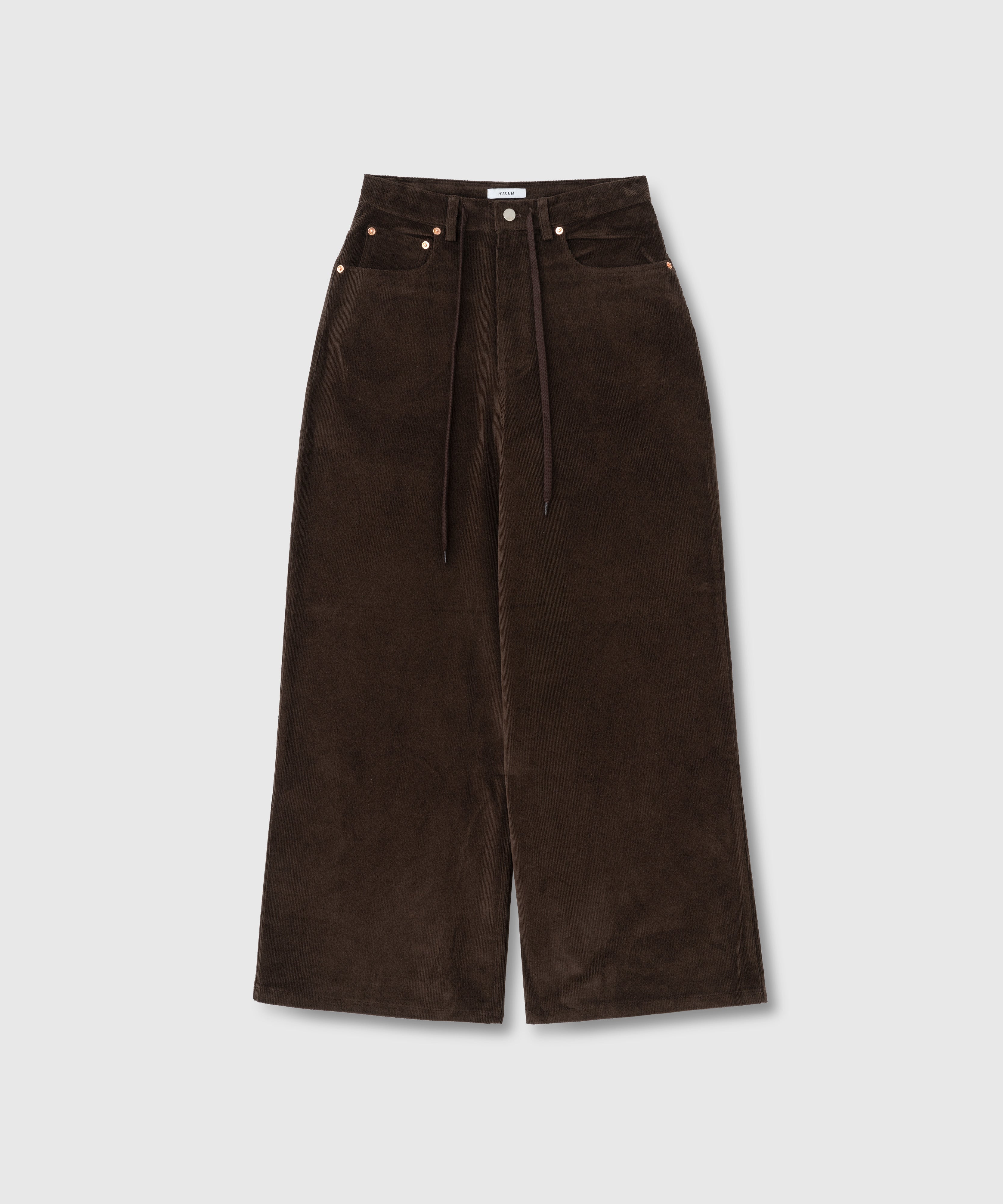 NIEEH CORDUROY WIDE PANTS