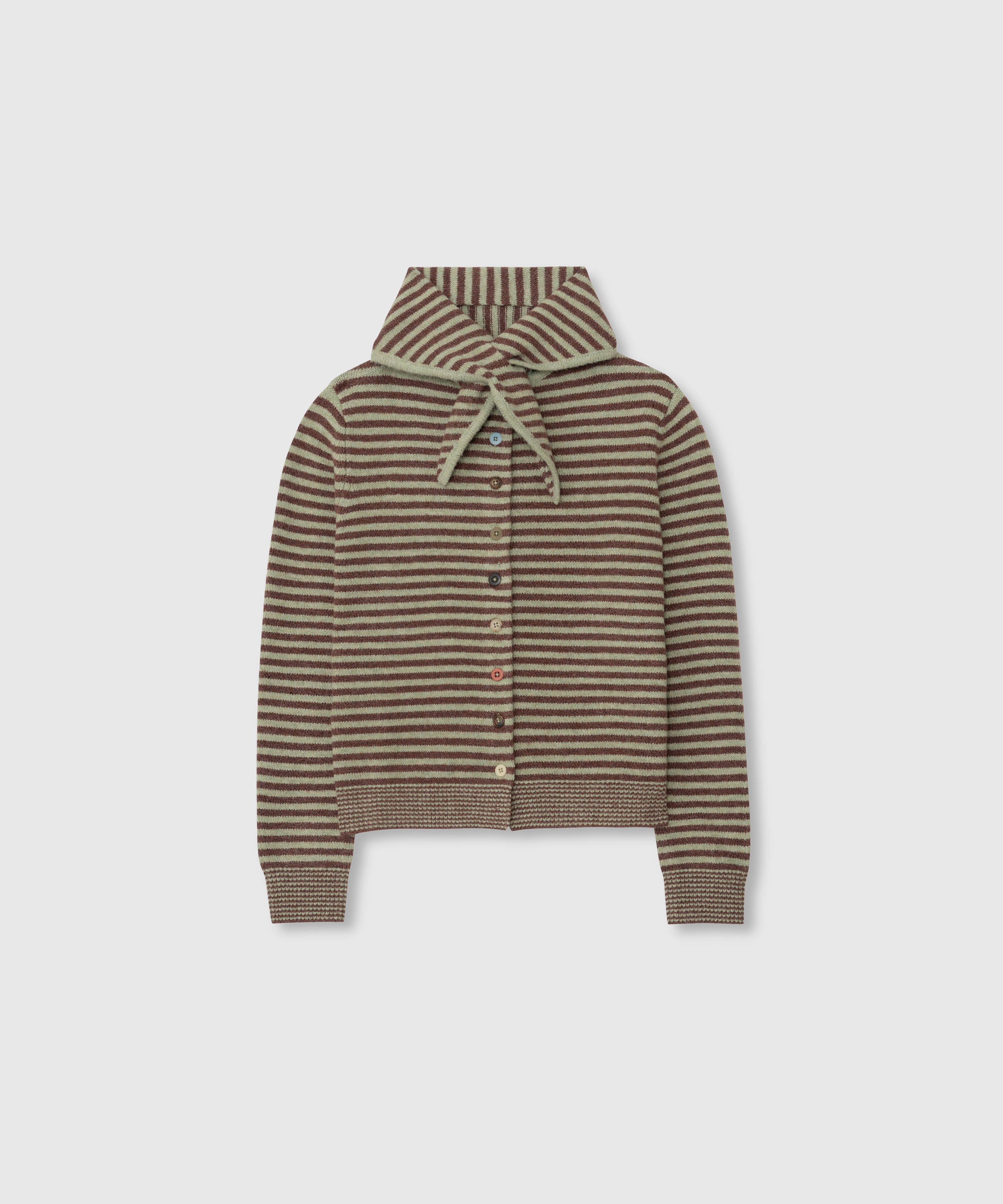 NIEEH MUFFLER COMBO CARDIGAN