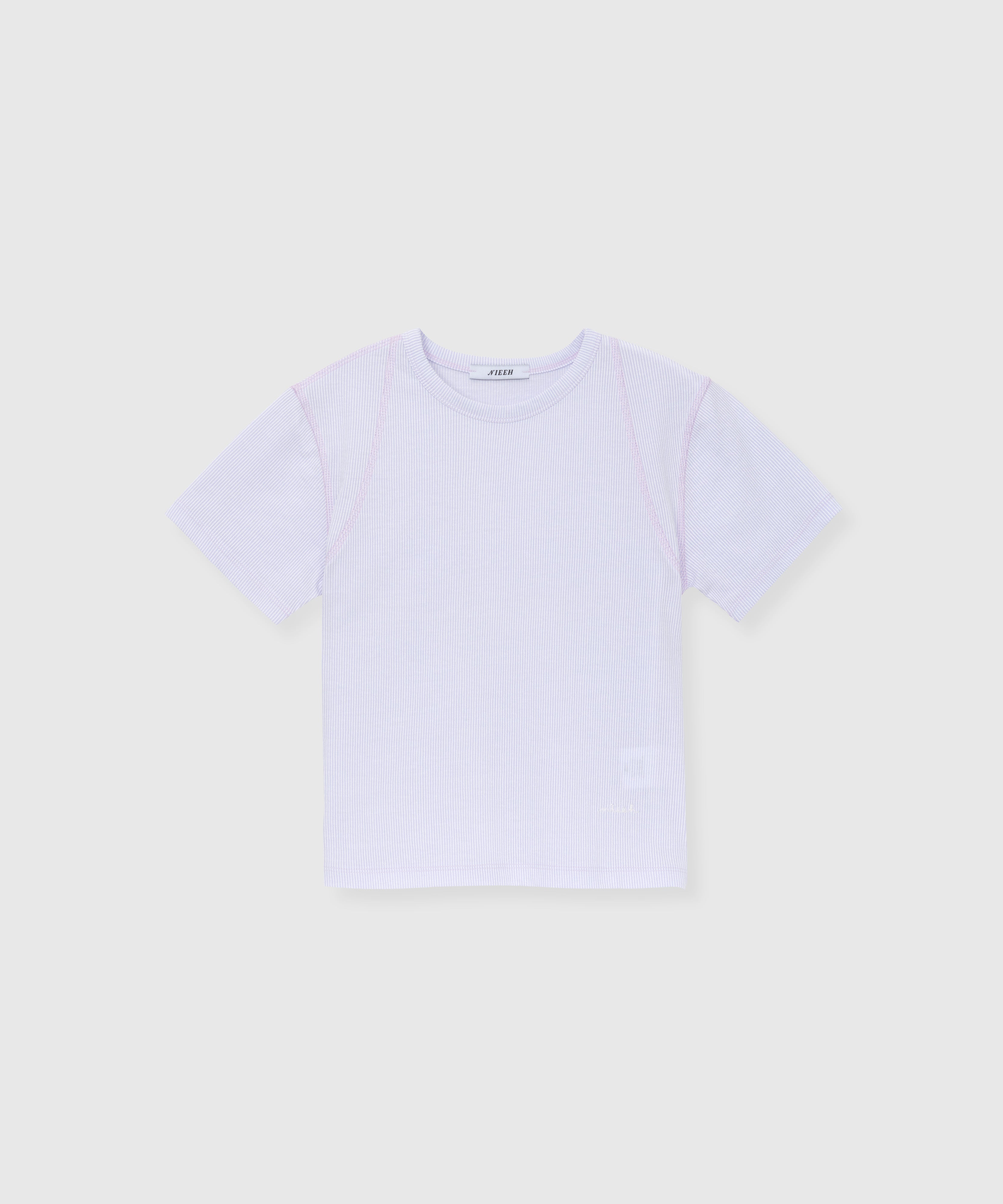 NIEEH mix ribbed t-shirt