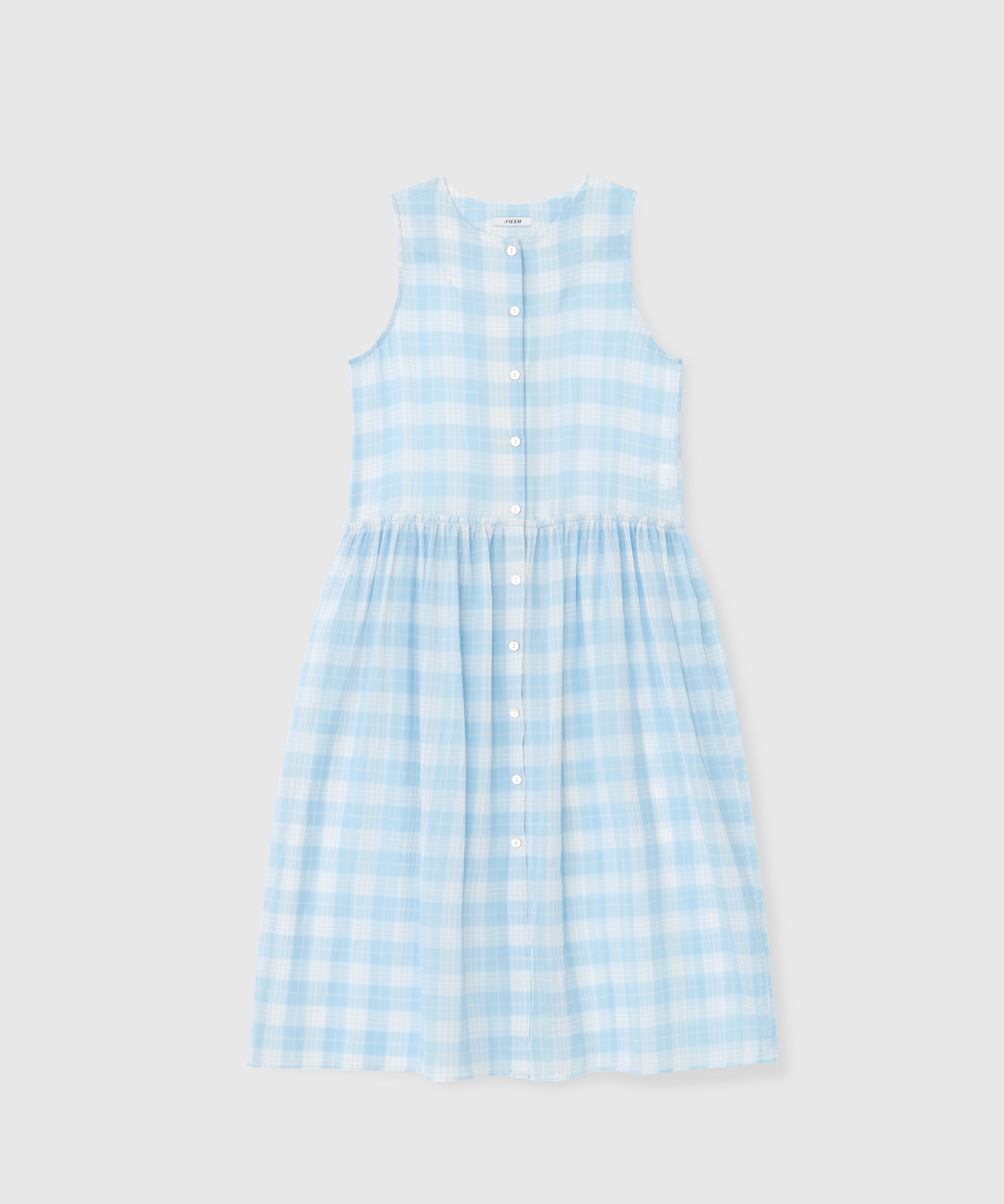 NIEEH SHEER TARTAN DRESS