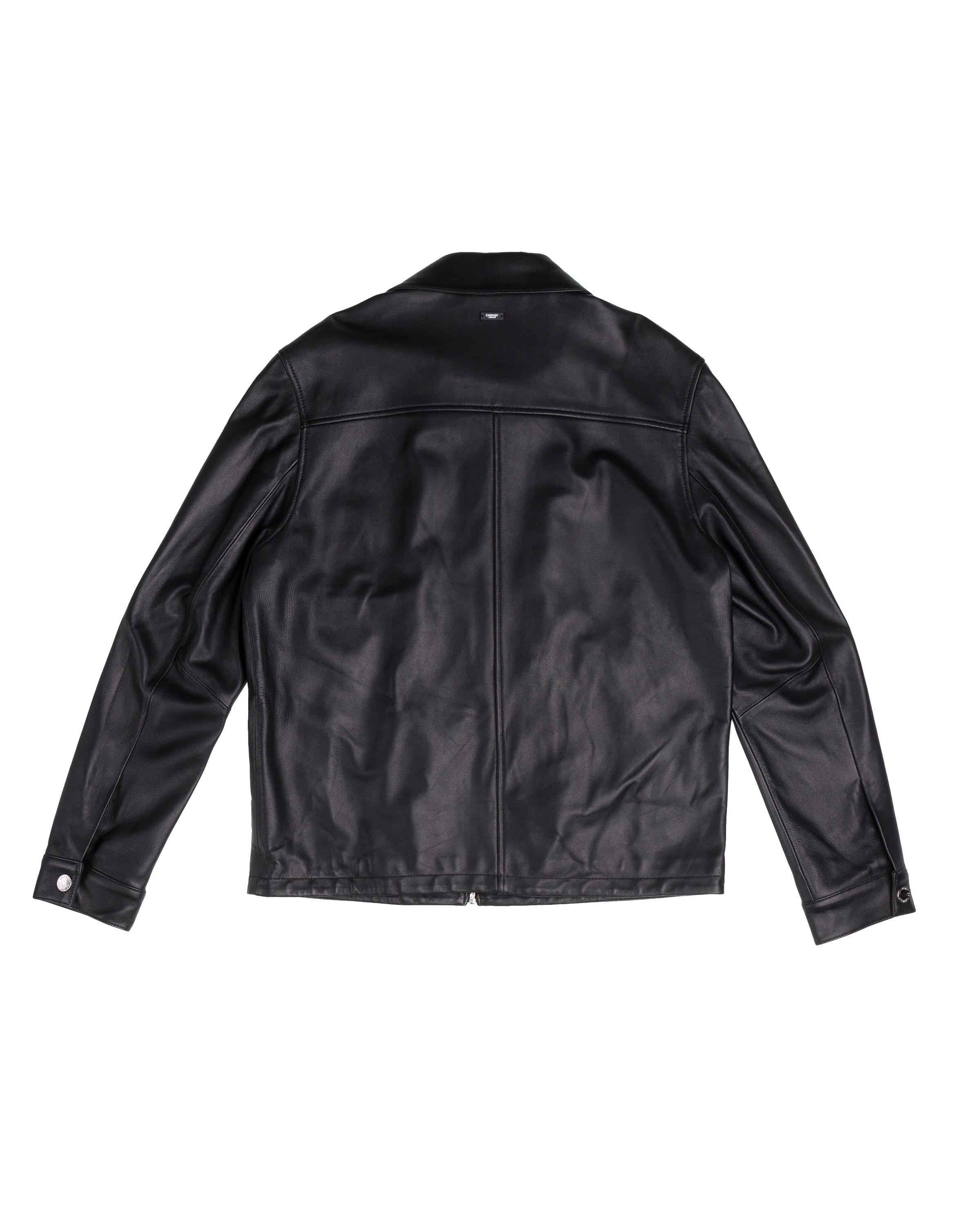 UNIVERSITY OF CARNABY ZIP LEATHER JACKET