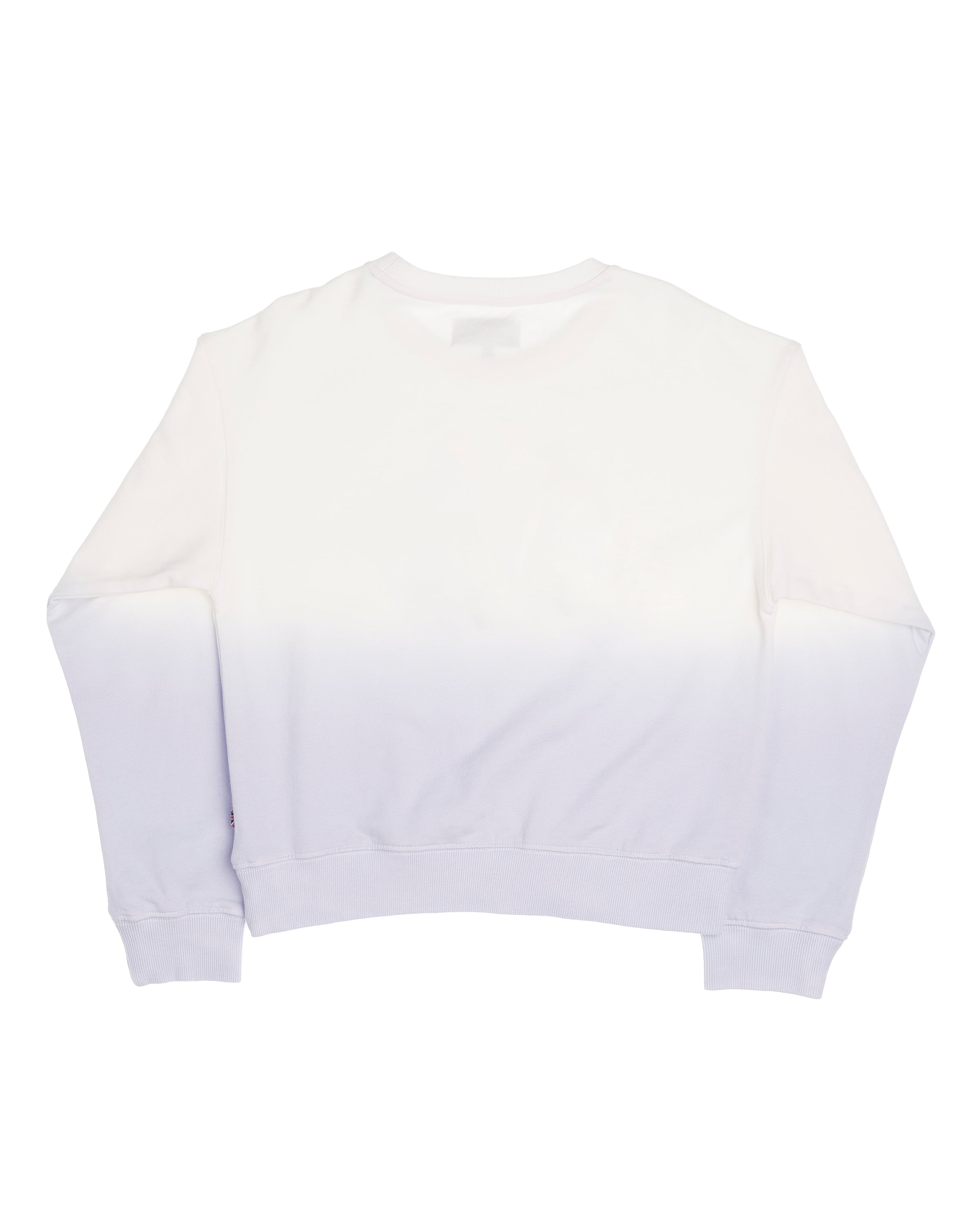 University of Carnaby crew neck emblem gradient dyed pullover sweatshirt