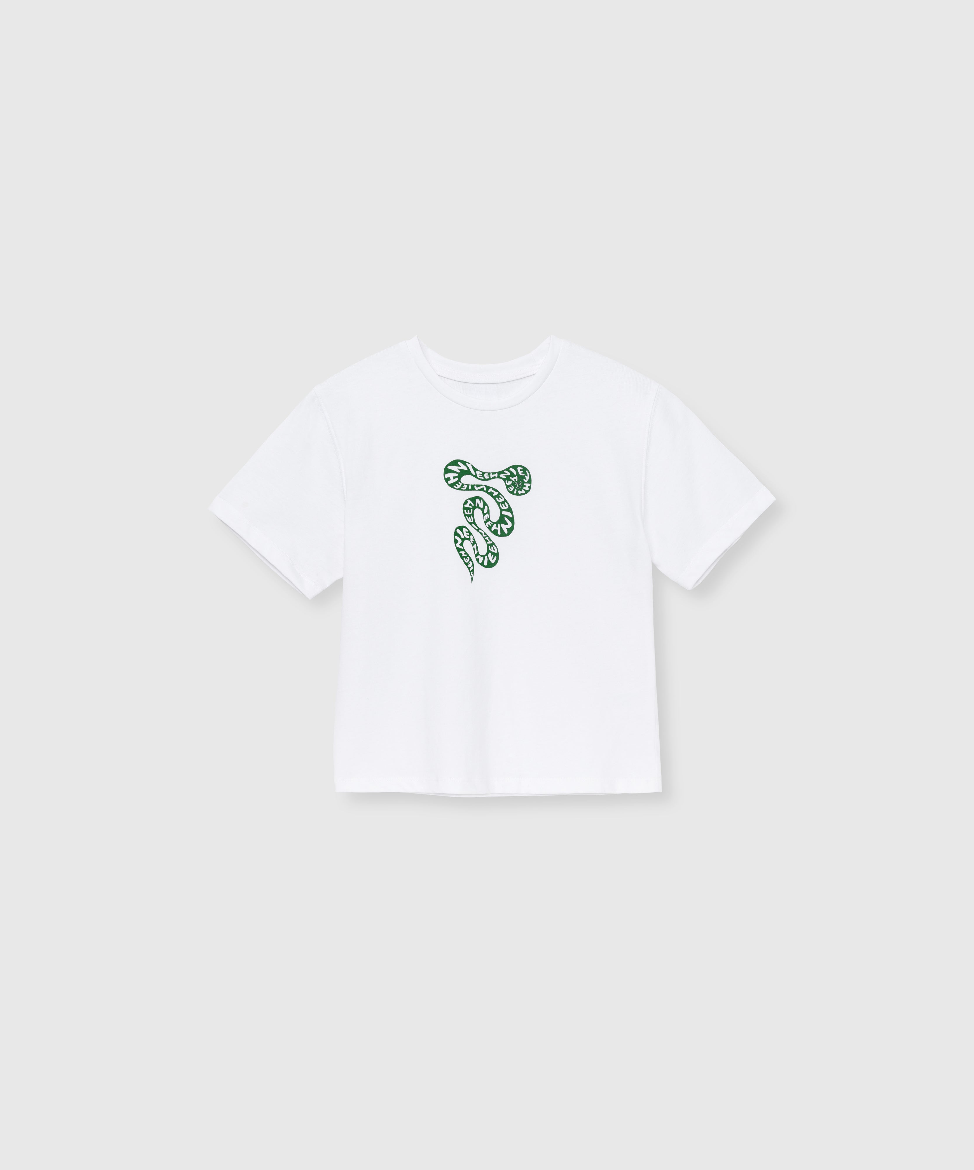 NIEEH SNAKE CROP T-SHIRT